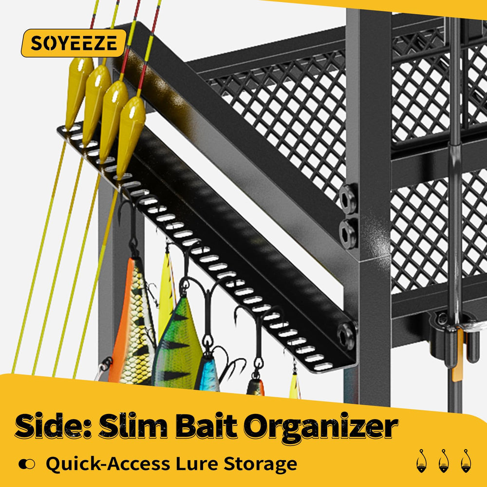 Heavy-duty steel mesh frame with water and mud drainage.
