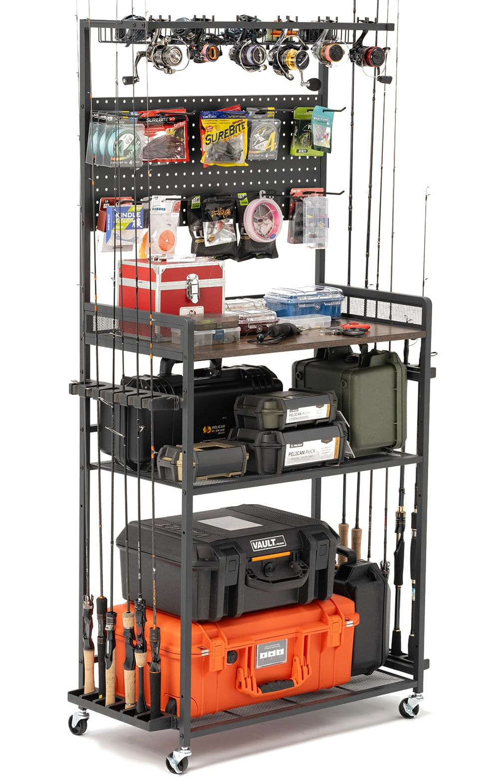 SOYEEZE 12-rod capacity keeps your collection organized and protected