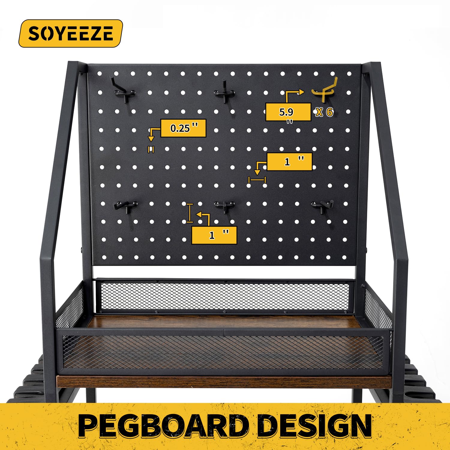 Rolling storage cart with locking wheels for mobility