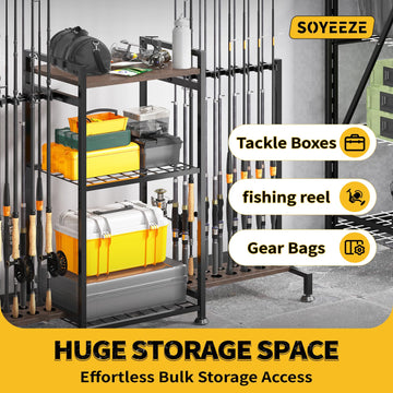 SOYEEZE side panel lure panel secures lures for fast maintenance
