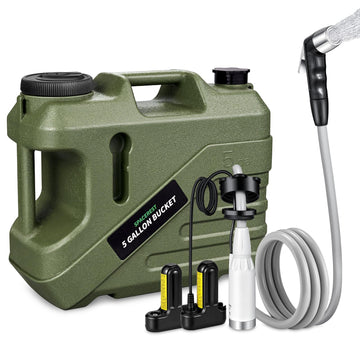 SPACEREST portable shower front view for convenient camping showers.