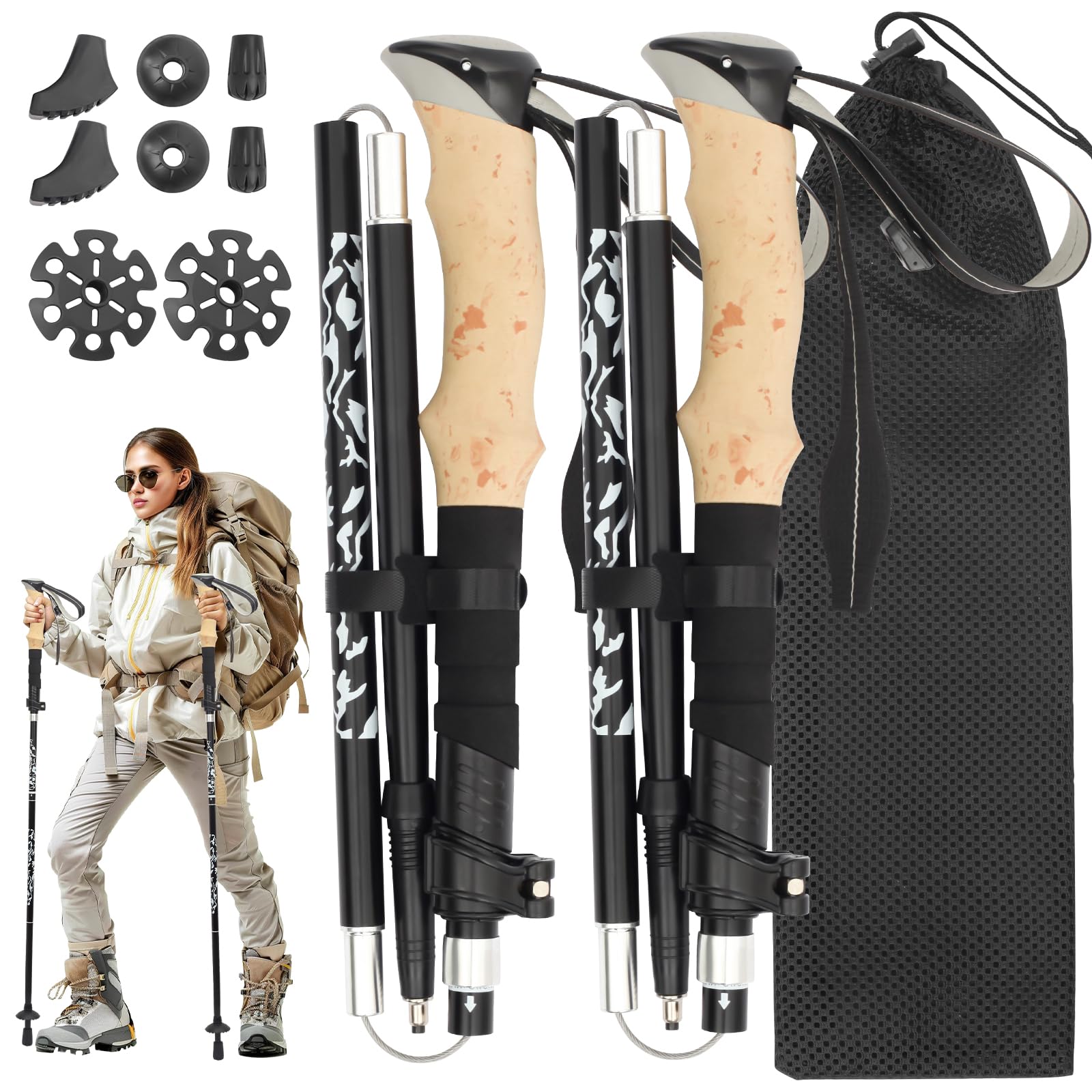 SpaceInside height adjustable 110–130 cm fits a wide range of hikers