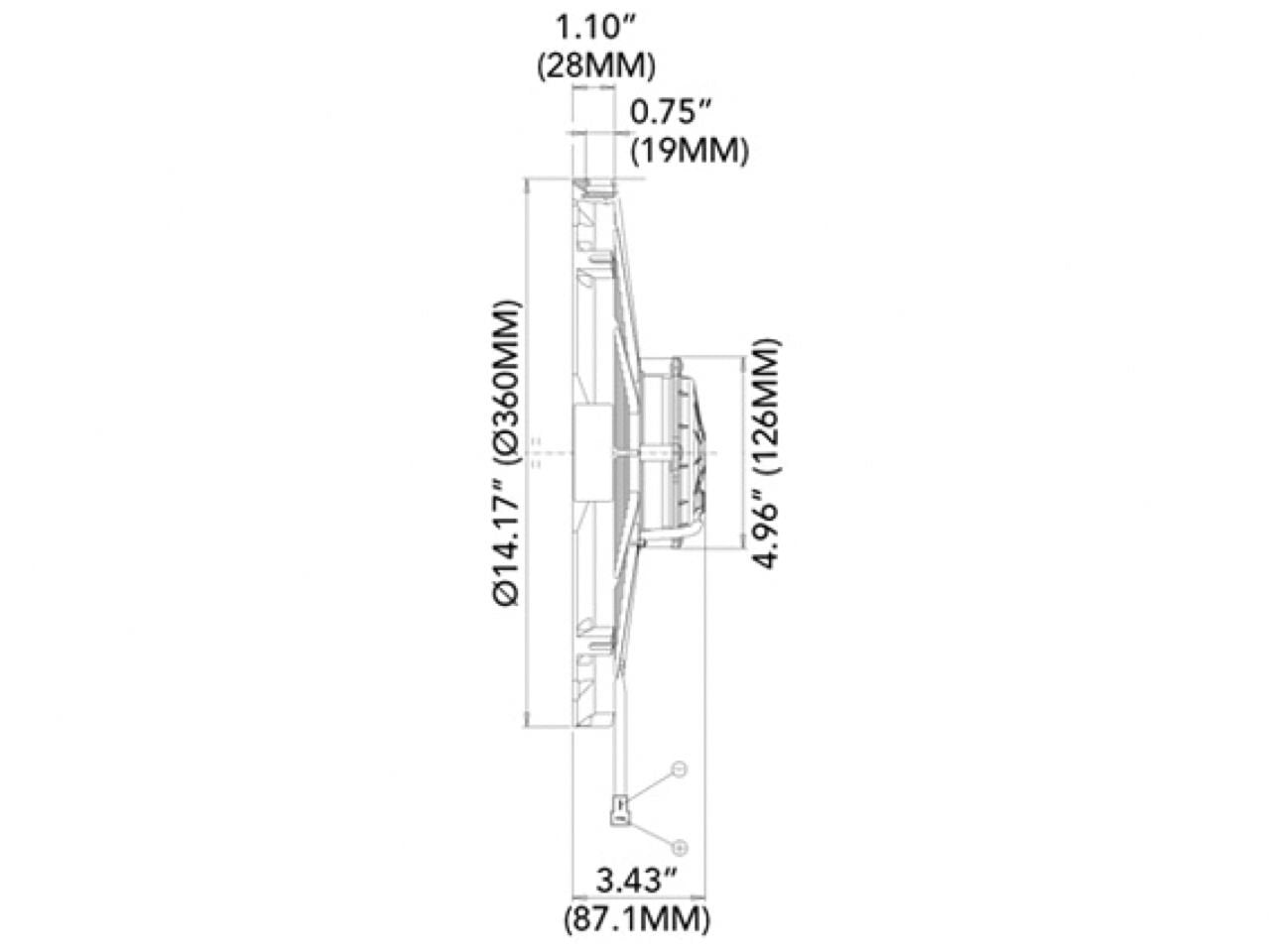 Spal 30102044 ready for 13V systems with 40A fuse compatibility for reliable operation.
