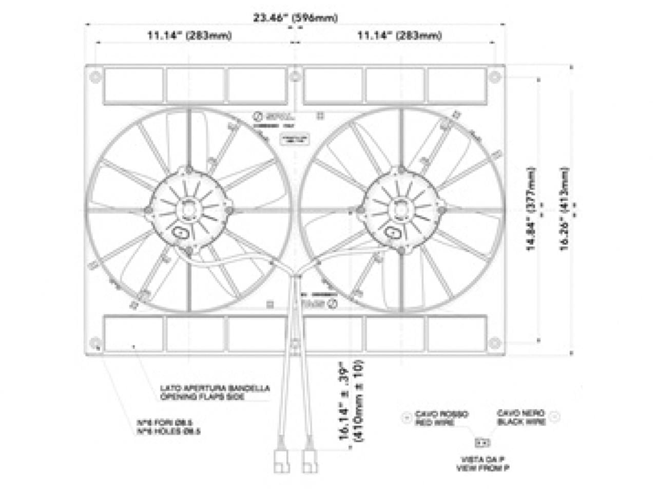 Spal 11in dimensions highlight compact footprint for precise fit