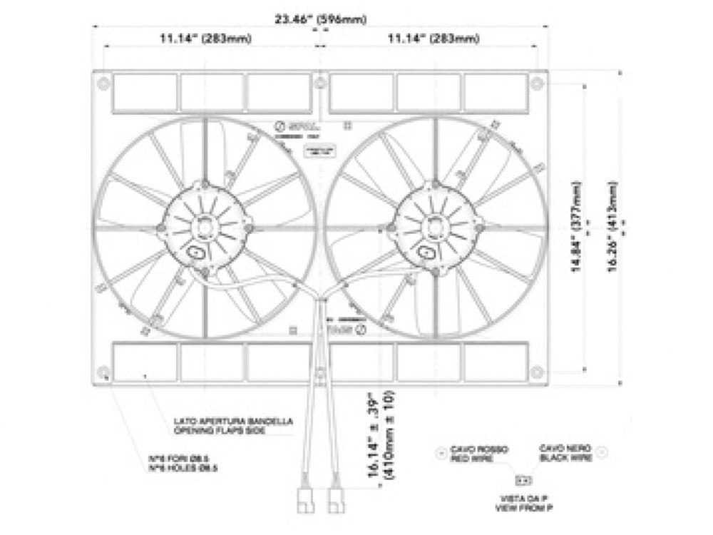 Spal 11in dimensions highlight compact footprint for precise fit
