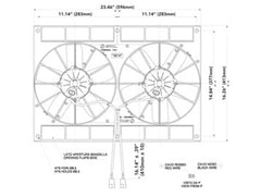 Spal 11in dimensions highlight compact footprint for precise fit