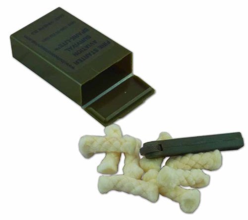 Spark-Lite SL3-OD Military Edition fire starter in olive drab case for reliable ignition.
