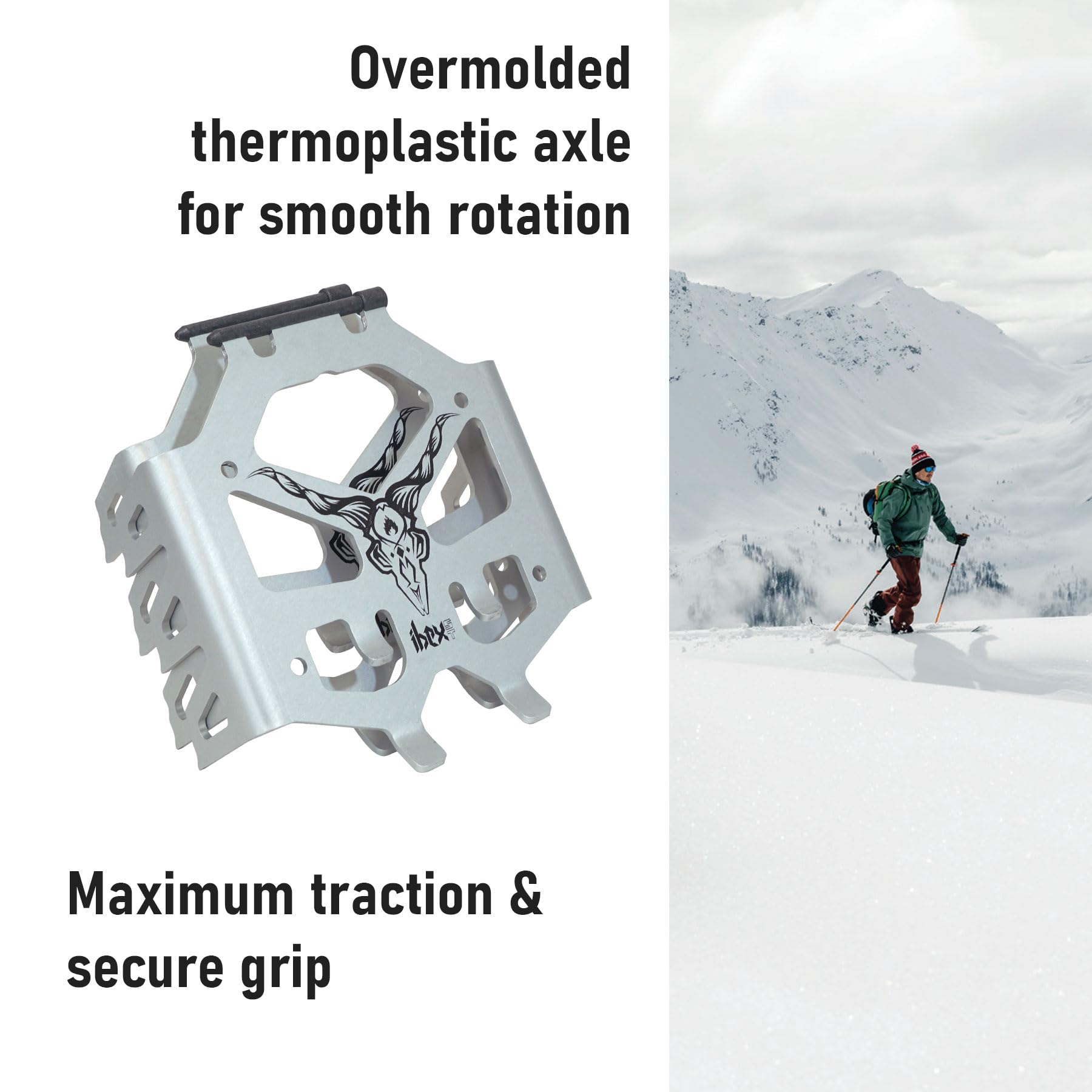 Spark R&D Ibex ST dual-width design nests compactly for simple backcountry storage.