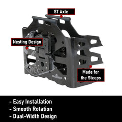 Spark R&D D Rex ST Pro crampons nested compact design saves pack space during trips.