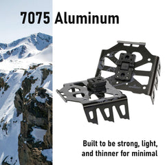 Spark R&D D Rex ST Pro crampons mounted with quick-connection system for fast transitions.