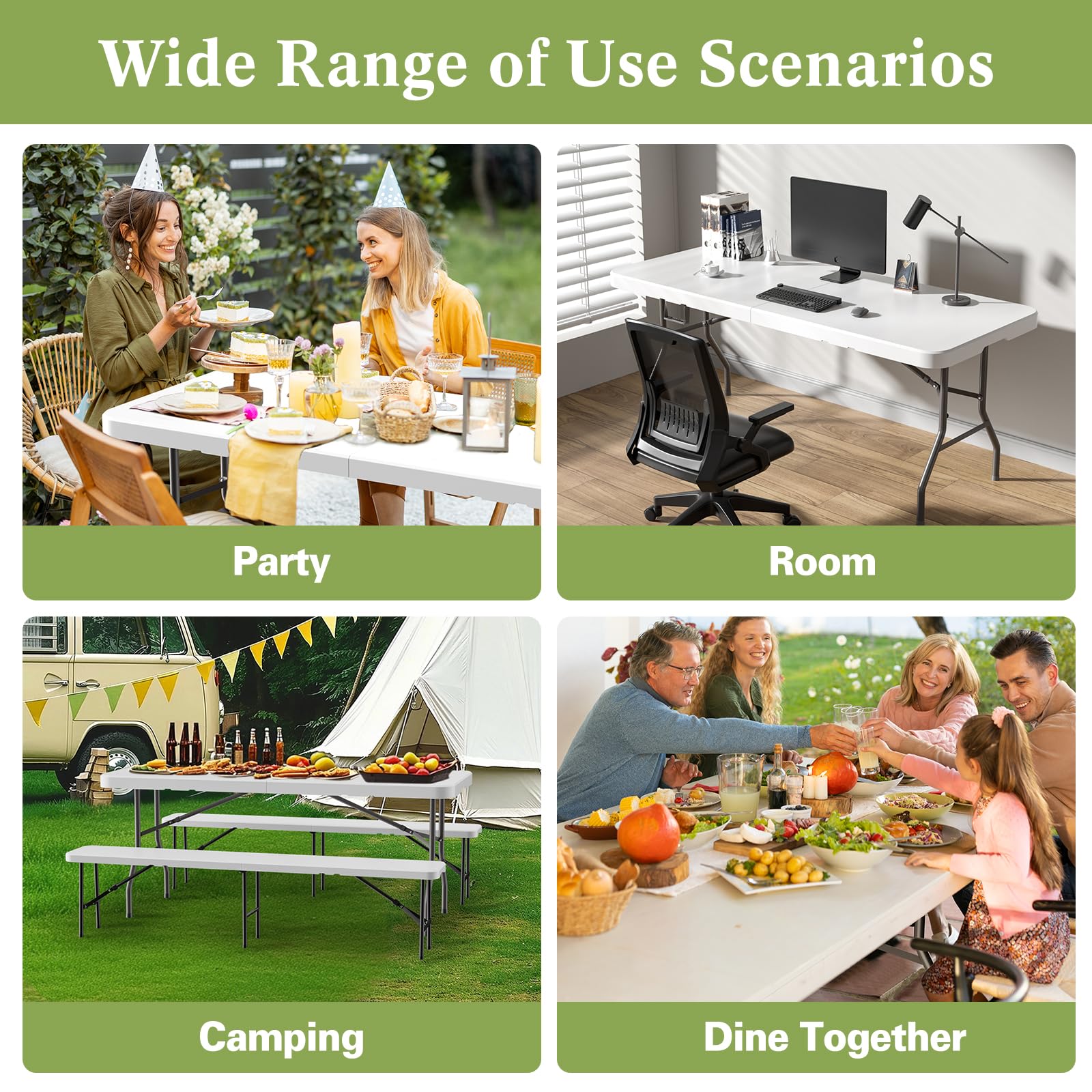 SparkByLiye indoor dining or home office use with a sturdy surface