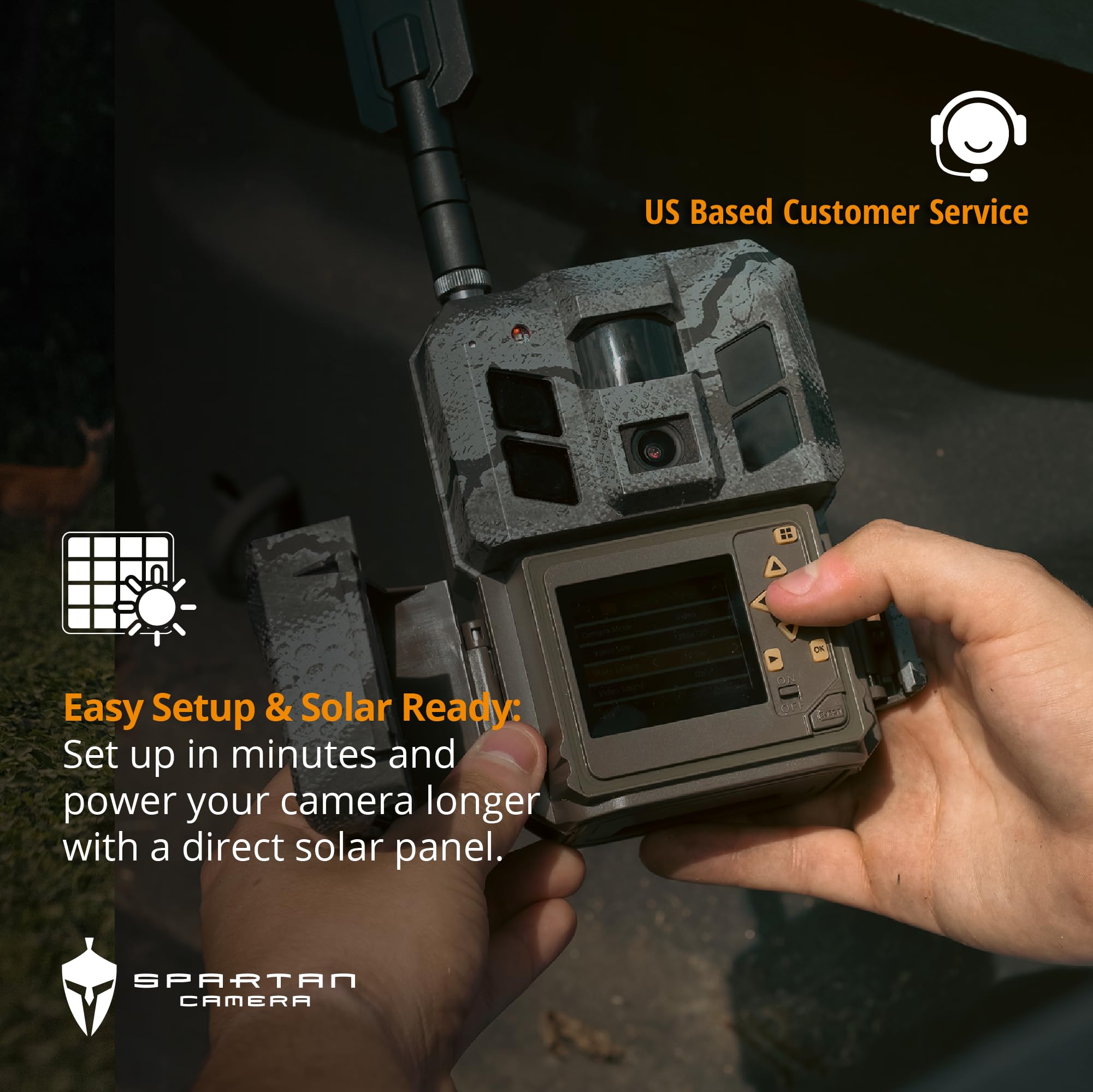 Spartan GoLive3 weatherproof blackout IR for discreet night monitoring.
