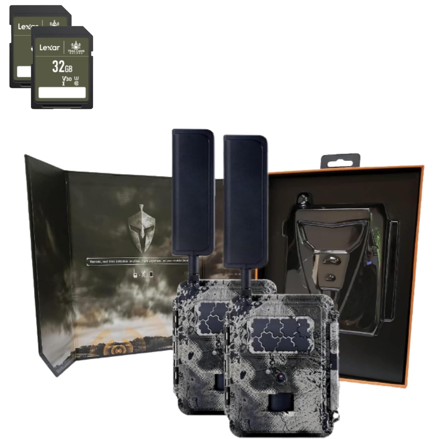 Spartan Camera Gocam 4G LTE trail cam front view for reliable wildlife monitoring.