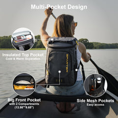 SPARTER backpack cooler double-insulated compartments organized cooling and dry storage