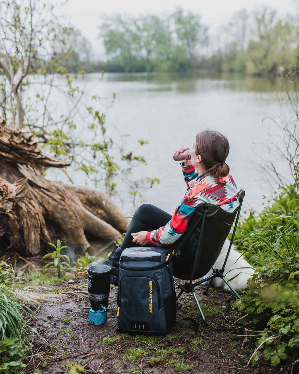 SPARTER backpack cooler features with bottle opener added convenience
