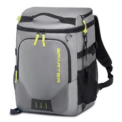 SPARTER backpack cooler full capacity demonstrates 49-can storage for day trips