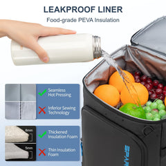 SPARTER Backpack Cooler insulated compartments keep drinks cold on trips