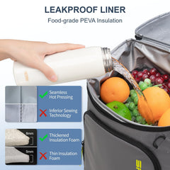 SPARTER backpack cooler leak-proof liner ensures spill-free transport