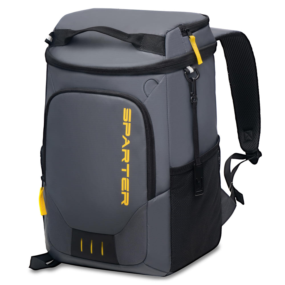 SPARTER backpack cooler side view showing portable design for on-the-go use
