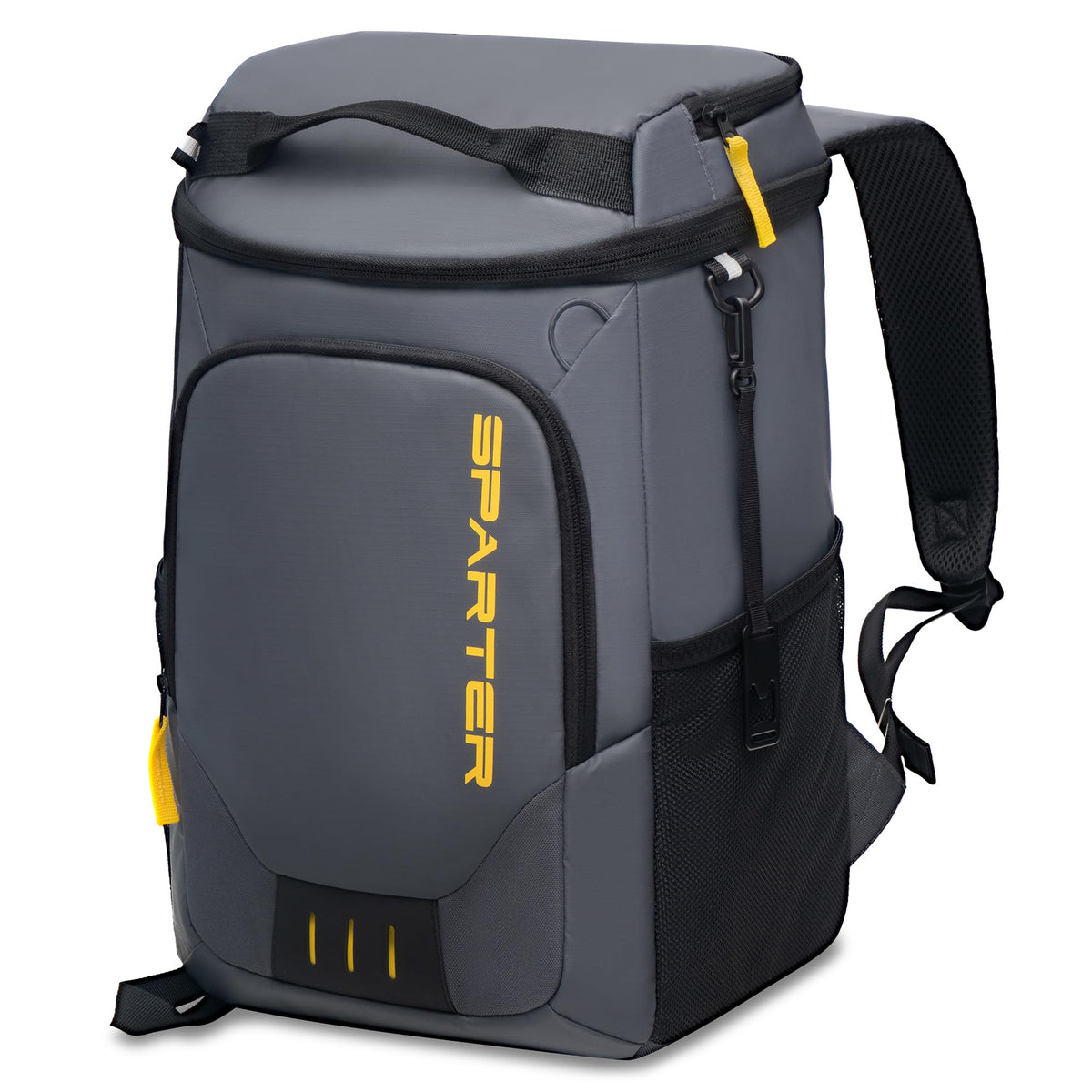 SPARTER backpack cooler side view showing portable design for on-the-go use