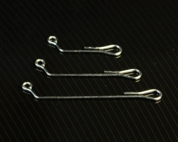 Spawn Fly Fish 60-degree jig shank in-use shows a durable black nickel finish