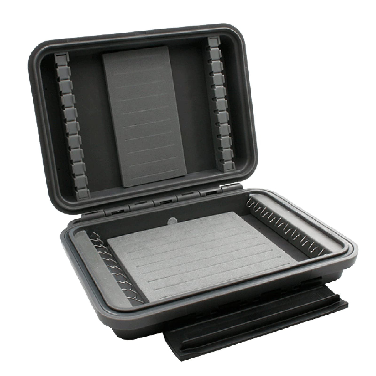Spawn Fly Fish Plan D Pocket Max Fly Box with 50/50 design keeps 20 flies organized and dry.