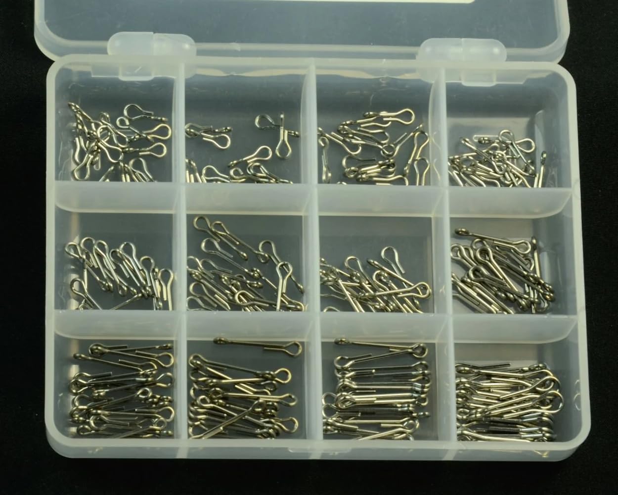 Spawn Fly Fish Super Shank 9-20mm 180-pack laid out for precise size selection.
