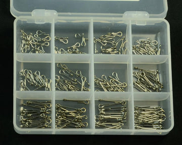 Spawn Fly Fish Super Shank 9-20mm 180-pack laid out for precise size selection.