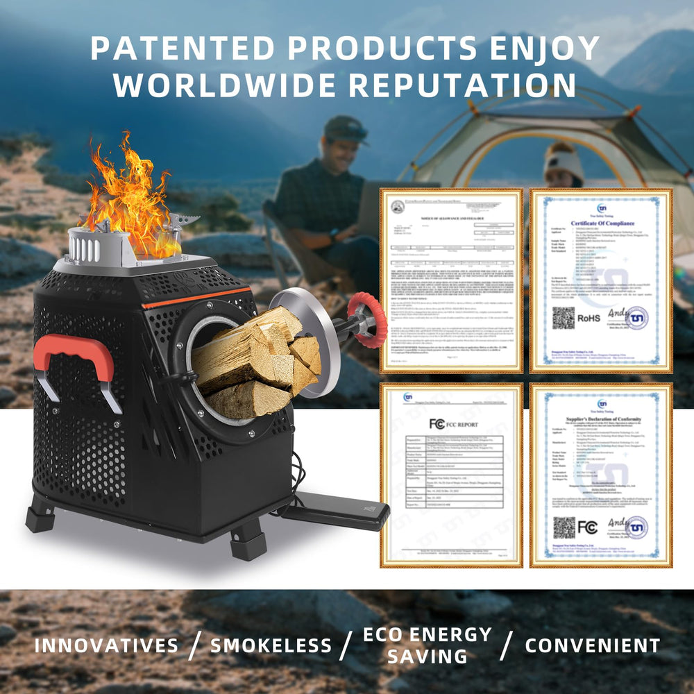 SPBSVDT wood fuel adaptability for camping and survival scenarios.