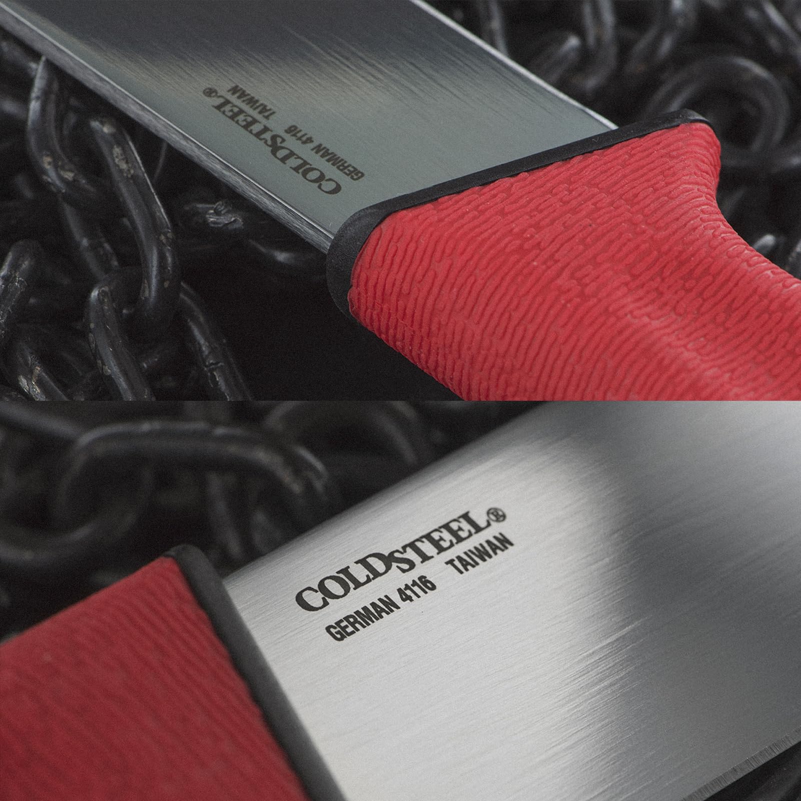 Logo-etched blade with Tim Wells signature