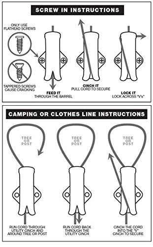 Speed Cinch SlotLock helps organize camping gear and tarps.