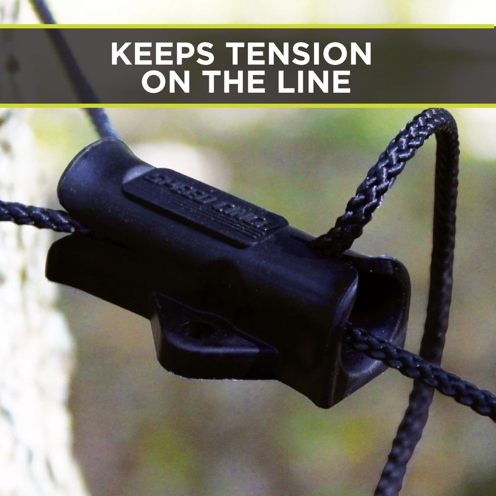 Speed Cinch SlotLock features impact-resistant nylon for durability.
