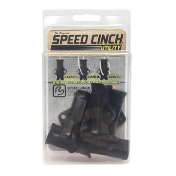 Speed Cinch SlotLock secures tarps quickly with no knots required.