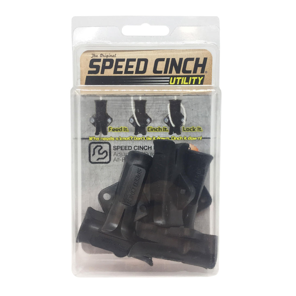 Speed Cinch SlotLock secures tarps quickly with no knots required.