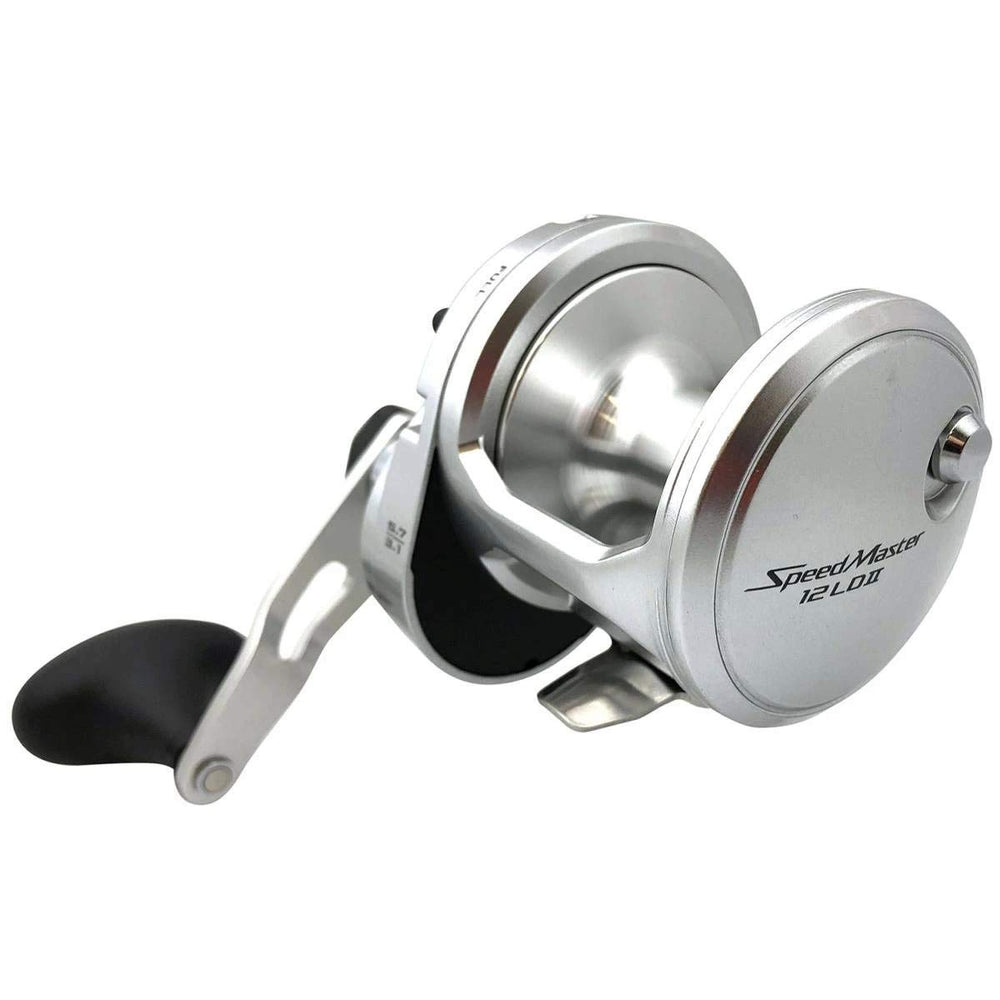 Side view of SPEEDMASTER II Shimano reel with model SPM16II