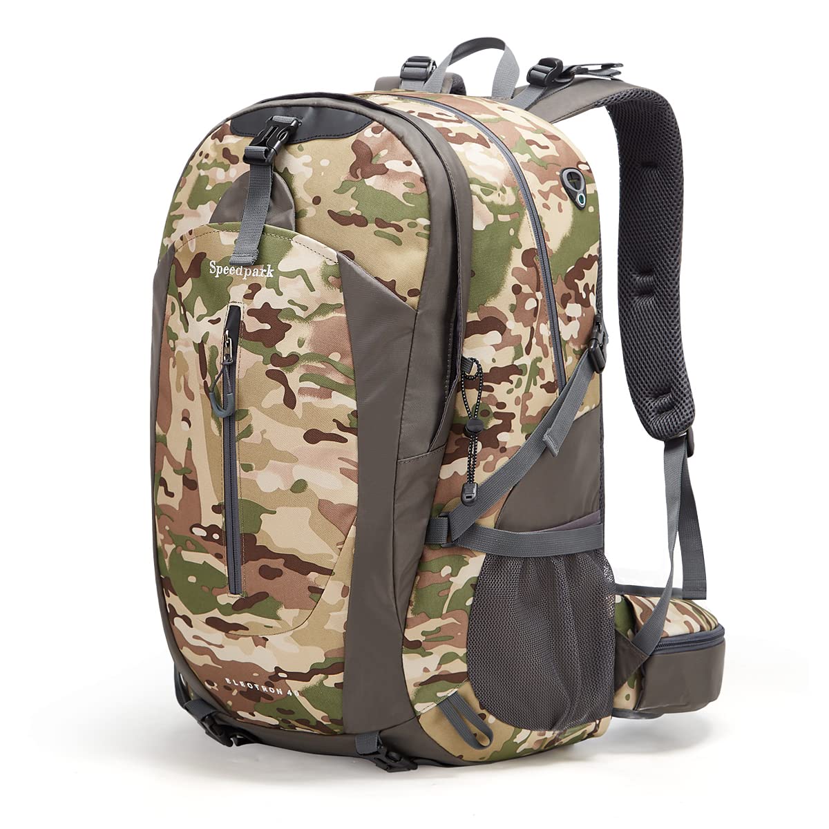 SpeedPARK 40L hiking backpack main compartment organized for travel essentials
