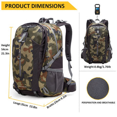 SPEEDPARK Hiking Backpack side pocket shows quick-access bottle storage.