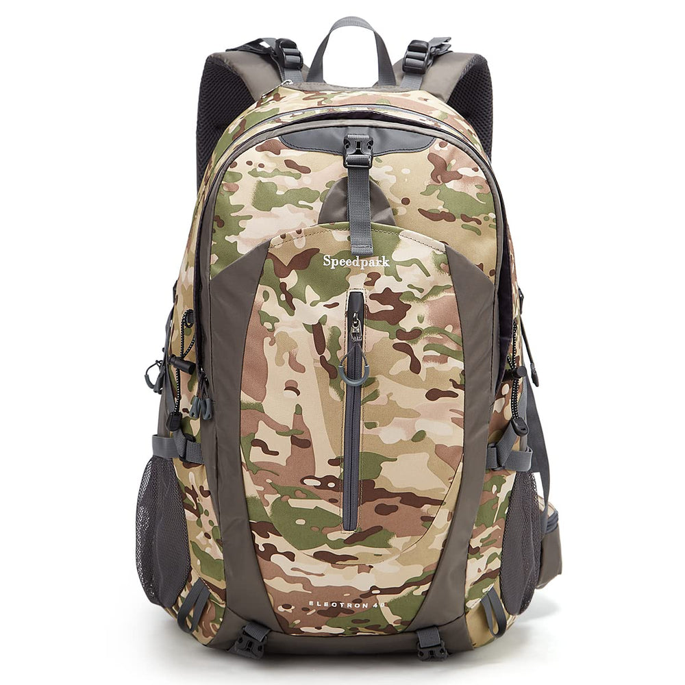 SpeedPARK 40L hiking backpack side pockets for water bottles and compact gear