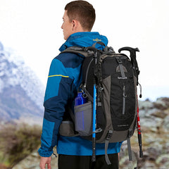 SPEEDPARK 40L hiking backpack front pocket provides quick access to essentials.