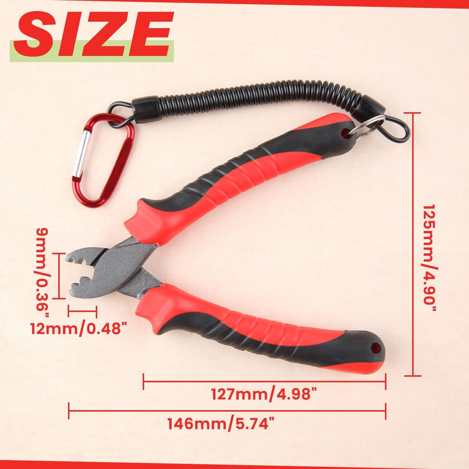 SPEEDWOX crimping tool with Teﬂon coating resists saltwater corrosion.