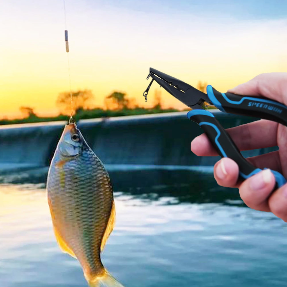 Compact, lightweight design ideal for portable tackle box.
