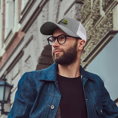 Speedy Pros 6-panel trucker cap offers breathable comfort during long days.
