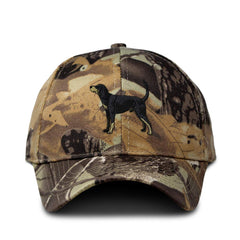Speedy Pros camo baseball cap with coonhound embroidery for outdoor style and visibility