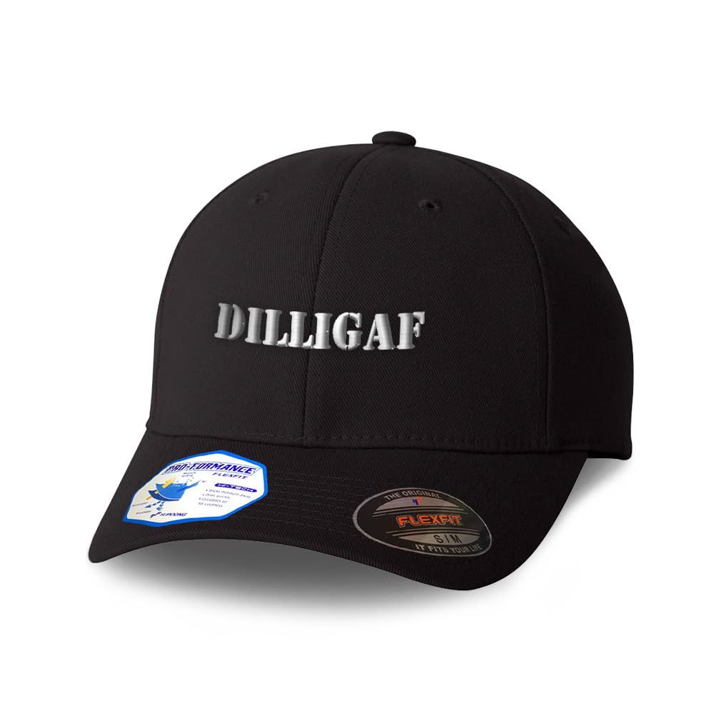 Speedy Pros DILLIGAF hat design shown on a cap for everyday wear.