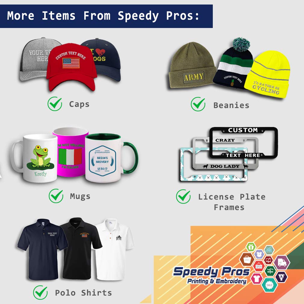 Speedy Pros Flexfit cap gift-ready packaging in dark navy, an ideal gift option.