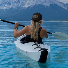 Speedy Pros Flexfit cap side view highlights unisex, sleek design.