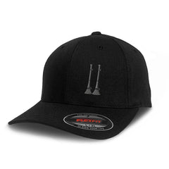 Speedy Pros flexfit left panel cap with firefighter embroidery for durable daily wear