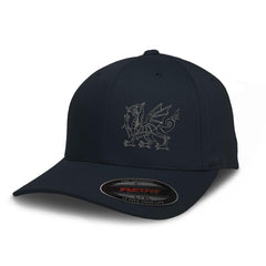 Speedy Pros Flexfit Welsh dragon hat front view showing bold design for everyday wear