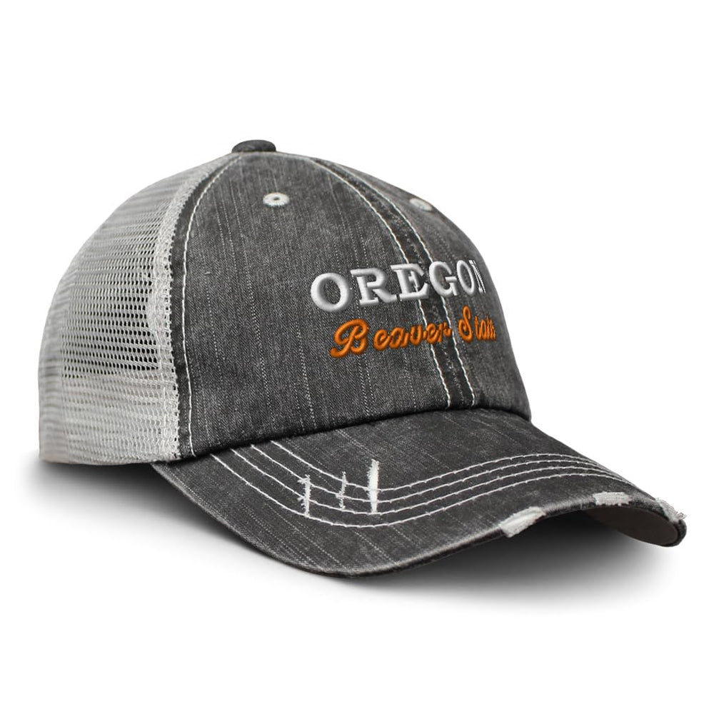 Speedy Pros Oregon Beaver State cap embroidery enhances bold detail for casual wear.