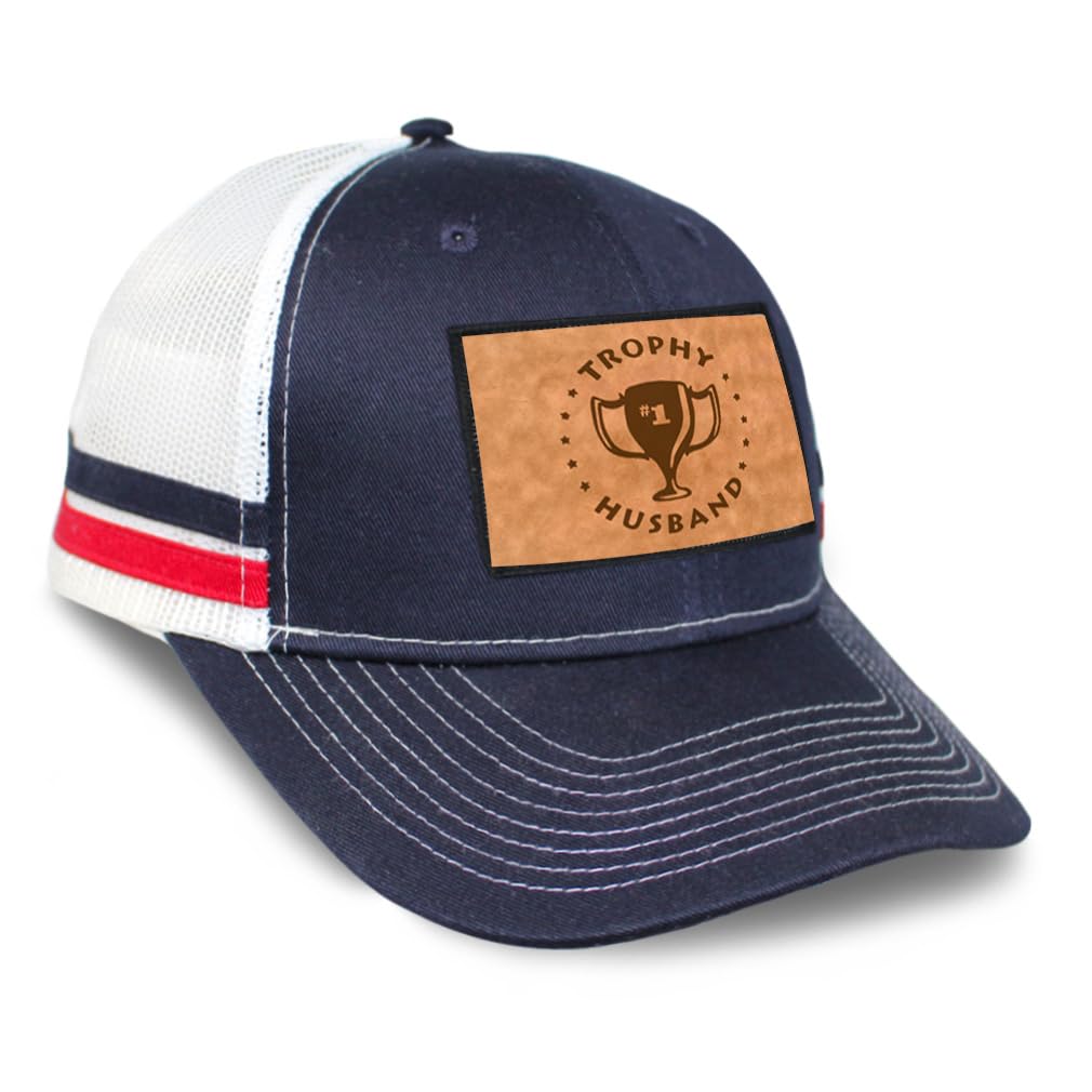 Speedy Pros patch hat with rectangle leather front patch for casual wear and sun protection
